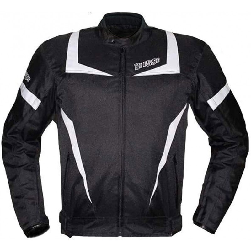 Giacca Moto Touring UOMO Sport Tessuto Protezioni CE colore Nero