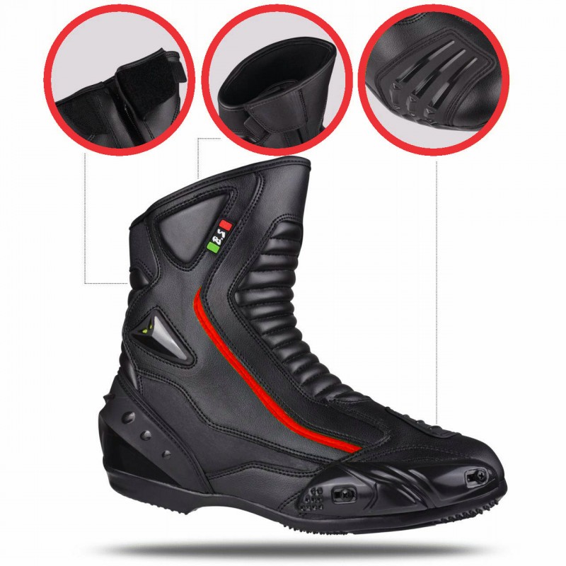 Stivale Basso Moto Calzatura Scooter Viaggio BIESSE 39 40 41 42 43 44 45 46  47