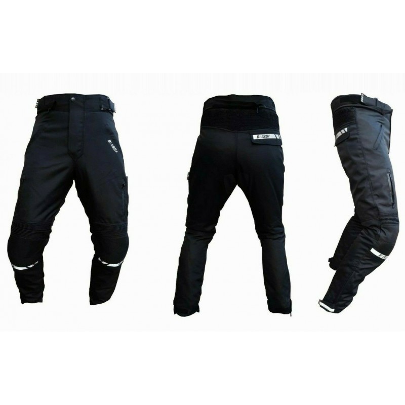 Pantalone Moto Scooter Tessuto Imbottito Con Protezioni Rigidi CE