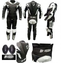 BI ESSE Tuta Moto Uomo In Vera Pelle Intera Per Uso Pista Con Protezioni  Rimovibili Certificate Professionale Con Gobba Aerodinamica Ideale Per  Strada, Pista, Traforata, Taglio Anatomico : : Auto e Moto